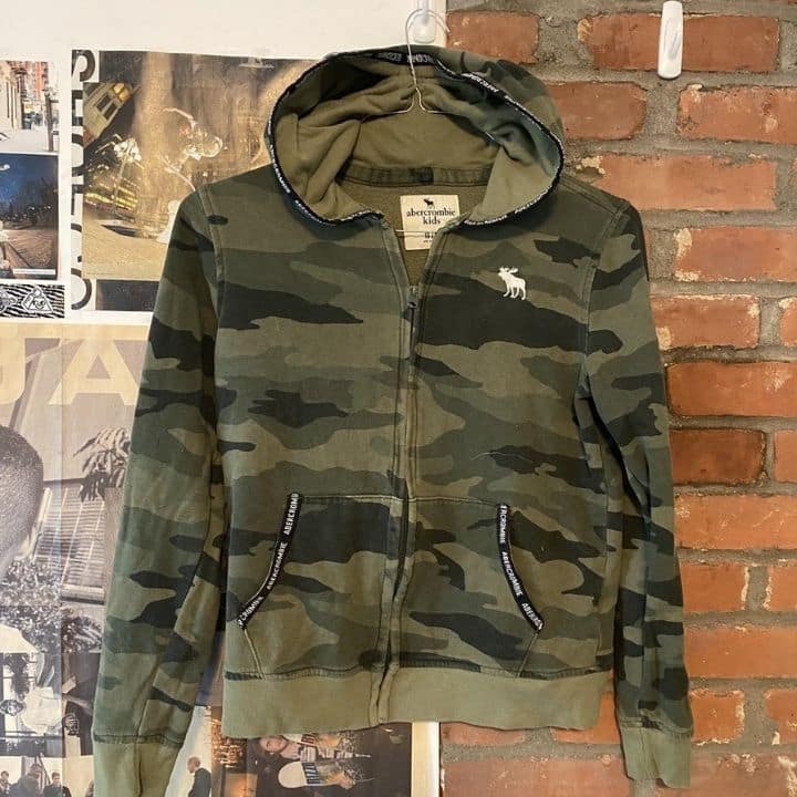 abercrombie camo hoodie